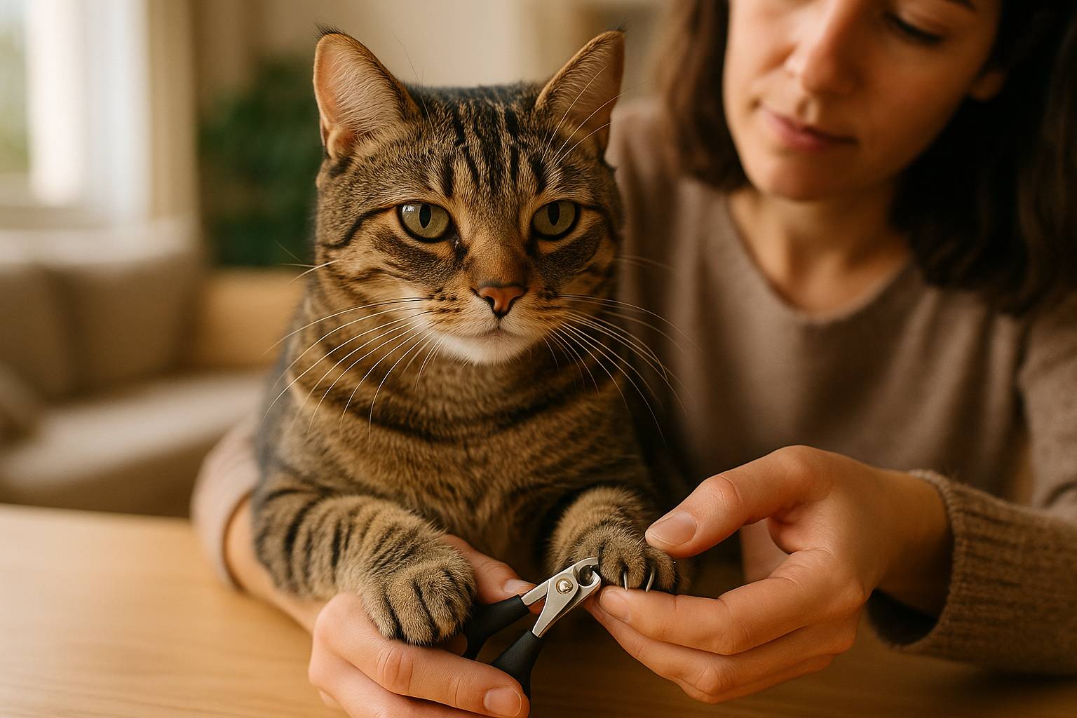 Cómo cortar las uñas a un gato sin que se estrese