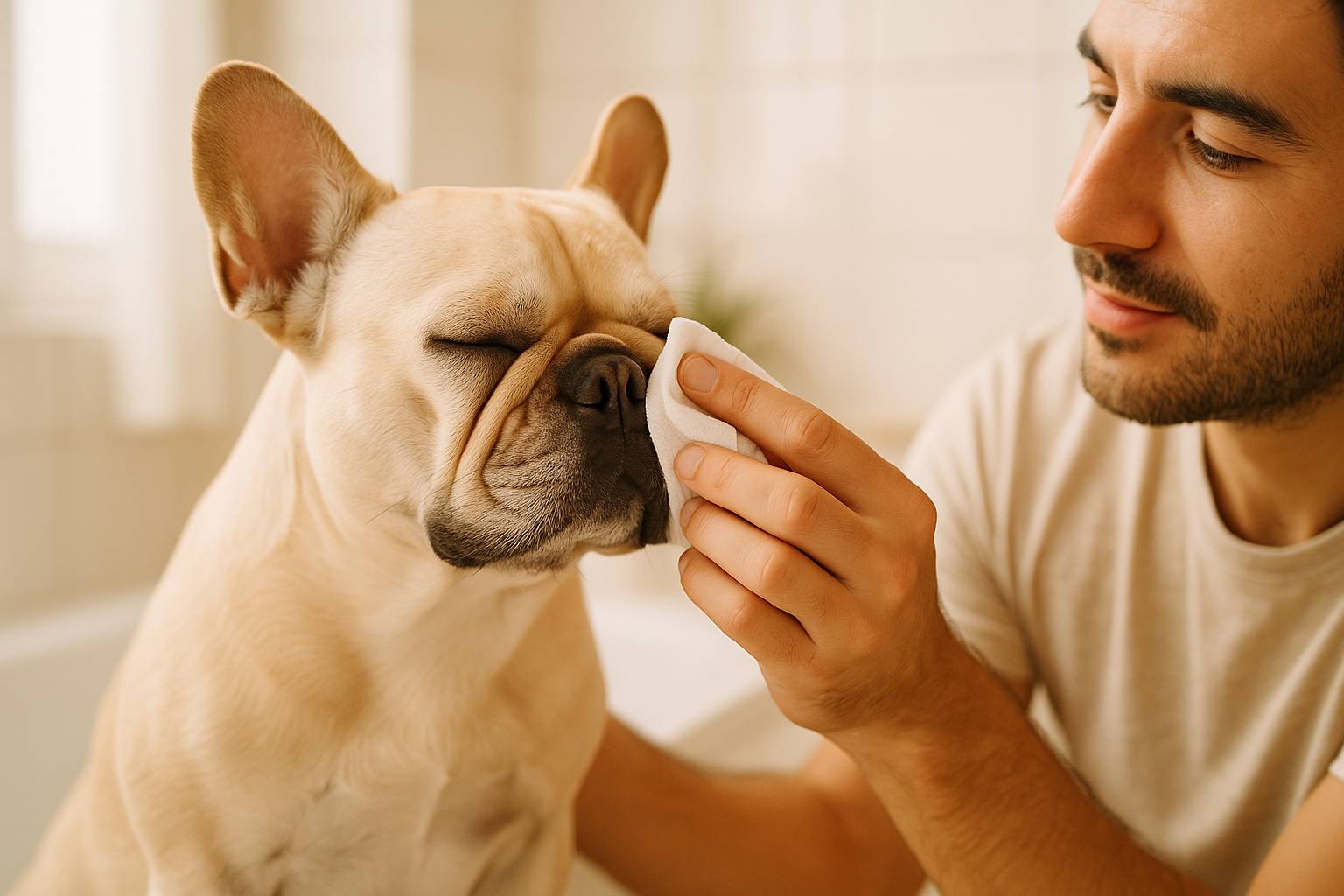 Cómo limpiar los ojos a un perro braquicéfalo a diario