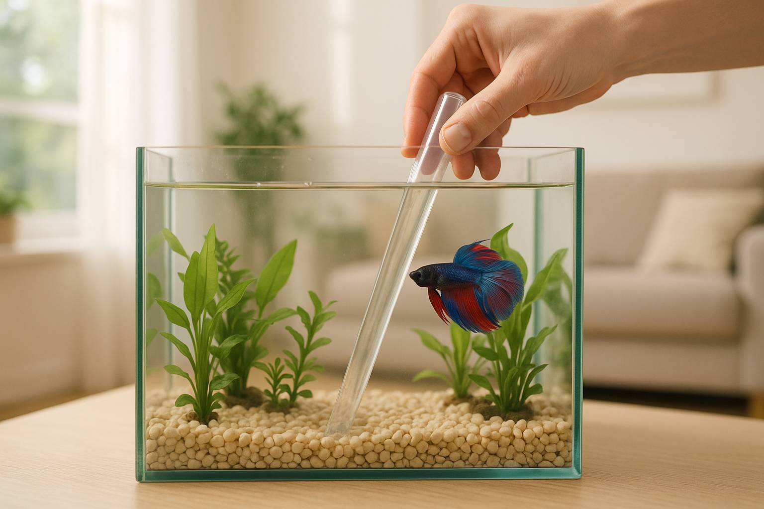 Cómo limpiar un acuario pequeño sin vaciar el agua